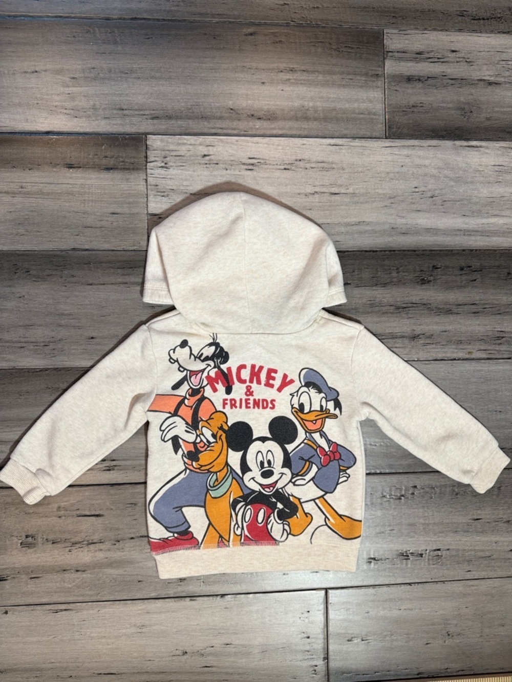 Disney , Mickey y Friends Cream Hoodie for Kids size 12 M - Picture 6 of 7